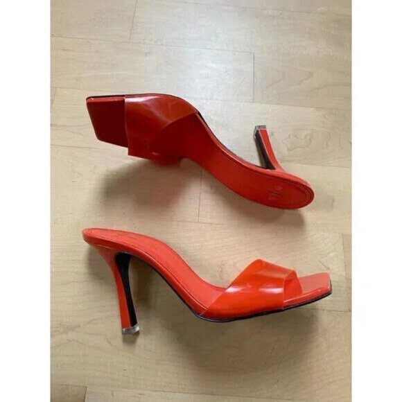 Black Suede Studio Sandal Heels BNWT Heels "Valerie" Women New Slides - Picture 2 of 8